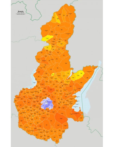 Mappa dei comuni e CAP della provincia di...