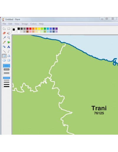 Mappa dei comuni e CAP della provincia di...