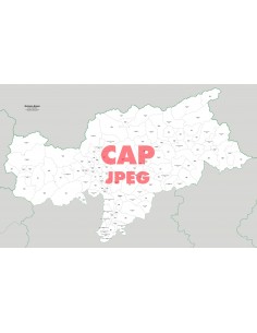 Mappa dei comuni e CAP della provincia di Bolzano/Bozen jpg