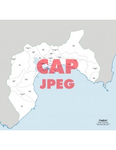 Mappa dei comuni e CAP della provincia di Cagliari jpg