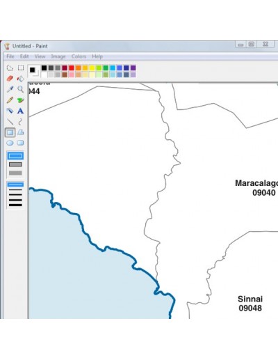 Mappa dei comuni e CAP della provincia di...