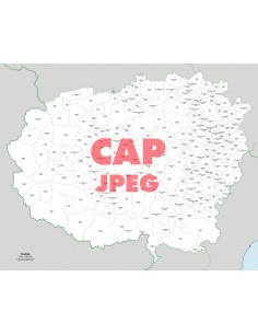 Mappa dei comuni e CAP della provincia di Cuneo jpg