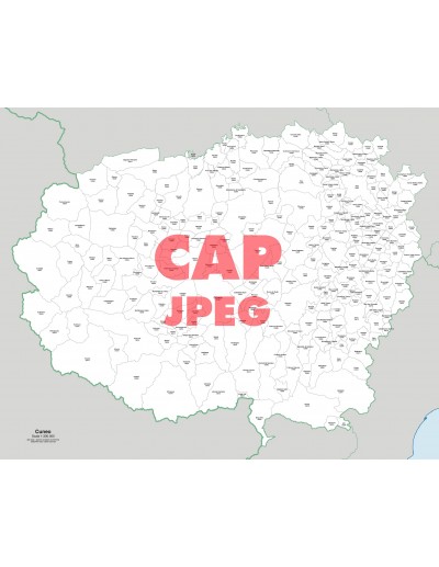 Mappa dei comuni e CAP della provincia di Cuneo...