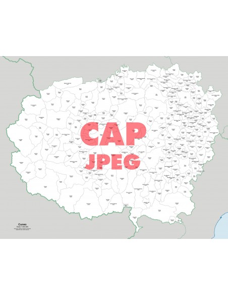 Mappa dei comuni e CAP della provincia di Cuneo jpg