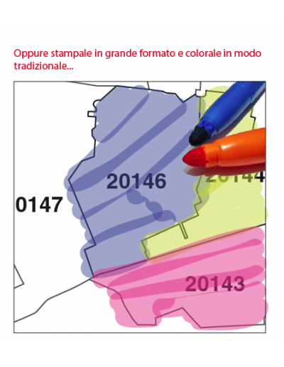Mappa dei comuni e CAP della provincia di Cuneo...