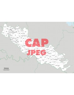 Mappa dei comuni e CAP della provincia di Cremona jpg