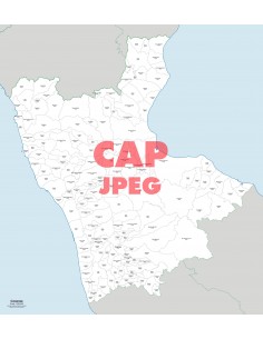Mappa dei comuni e CAP della provincia di Cosenza jpg