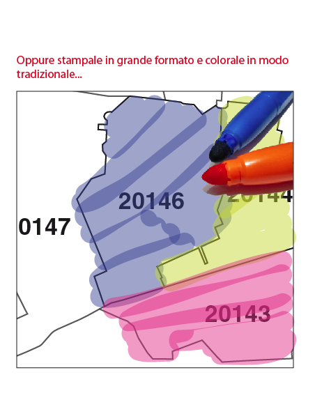 Mappa dei comuni e CAP della provincia di Cosenza jpg