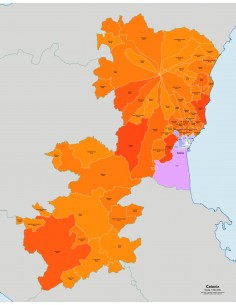Mappa dei comuni e CAP della provincia di Catania jpg 2