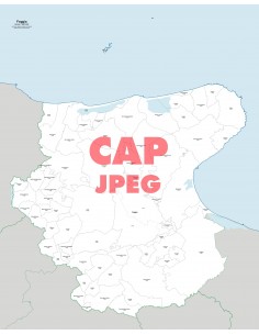 Mappa dei comuni e CAP della provincia di Foggia jpg