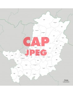 Mappa dei comuni e CAP della provincia di Firenze jpg