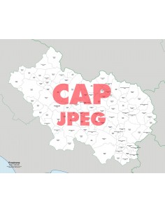 Mappa dei comuni e CAP della provincia di Frosinone jpg