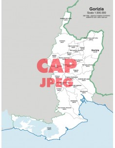 Mappa dei comuni e CAP della provincia di Gorizia jpg