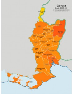 Mappa dei comuni e CAP della provincia di Gorizia jpg 2