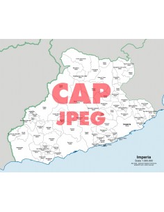 Mappa dei comuni e CAP della provincia di Imperia jpg