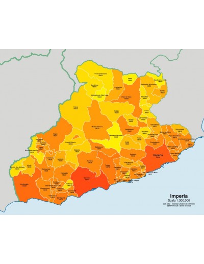 Mappa dei comuni e CAP della provincia di...