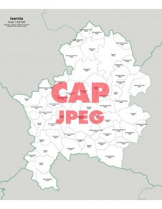 Mappa dei comuni e CAP della provincia di Isernia jpg