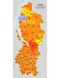 Mappa dei comuni e CAP della provincia di Lecco jpg 2