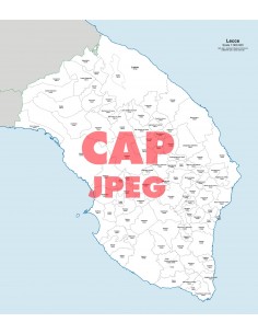 Mappa dei comuni e CAP della provincia di Lecce jpg