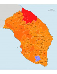 Mappa dei comuni e CAP della provincia di Lecce jpg 2