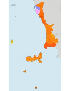 Mappa dei comuni e CAP della provincia di Livorno jpg 2