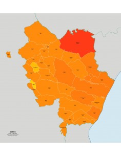 Mappa dei comuni e CAP della provincia di Matera jpg 2
