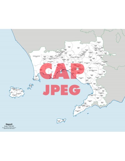 Mappa dei comuni e CAP della provincia di Napoli jpg