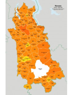 Mappa dei comuni e CAP della provincia di Novara jpg 2