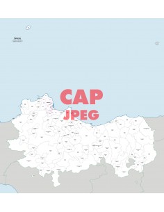 Mappa dei comuni e CAP della provincia di Palermo jpg