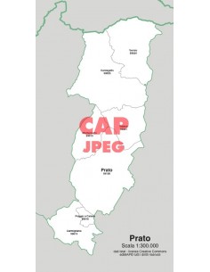 Mappa dei comuni e CAP della provincia di Prato jpg