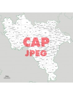 Mappa dei comuni e CAP della provincia di Pavia jpg