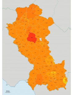 Mappa dei comuni e CAP della provincia di Potenza jpg 2