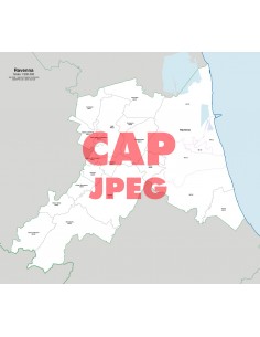 Mappa dei comuni e CAP della provincia di Ravenna jpg