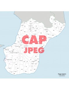 Mappa dei comuni e CAP della provincia di Reggio di...