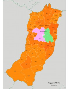 Mappa dei comuni e CAP della provincia di Reggio... 2