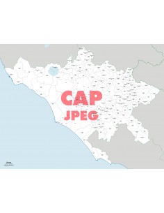 Mappa dei comuni e CAP della provincia di Roma jpg
