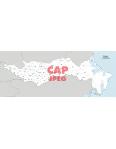 Mappa dei comuni e CAP della provincia di Rovigo jpg