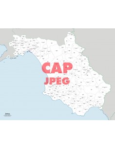 Mappa dei comuni e CAP della provincia di Salerno jpg