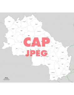 Mappa dei comuni e CAP della provincia di Siena jpg