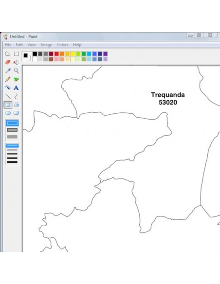 Mappa dei comuni e CAP della provincia di Siena jpg