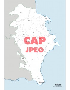 Mappa dei comuni e CAP della provincia di Siracusa jpg