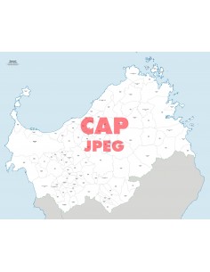 Mappa dei comuni e CAP della provincia di Sassari jpg