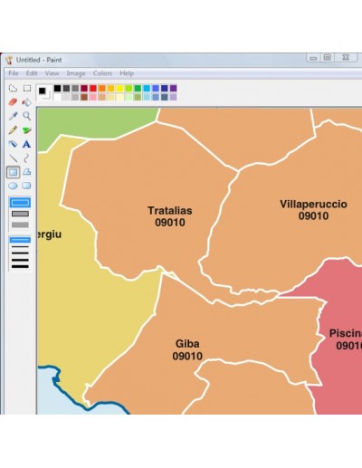 Mappa dei comuni e CAP della provincia Sud...