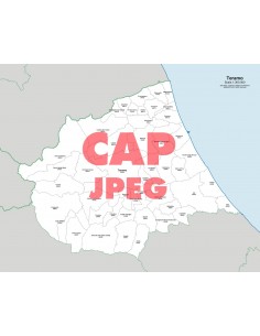 Mappa dei comuni e CAP della provincia di Teramo jpg