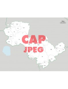 Mappa dei comuni e CAP della provincia di Terni jpg