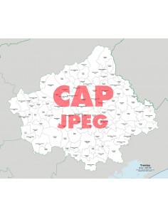 Mappa dei comuni e CAP della provincia di Treviso jpg