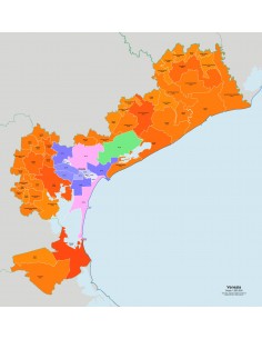 Mappa dei comuni e CAP della provincia di Venezia jpg 2