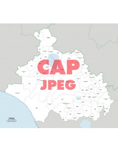 Mappa dei comuni e CAP della provincia di Viterbo jpg