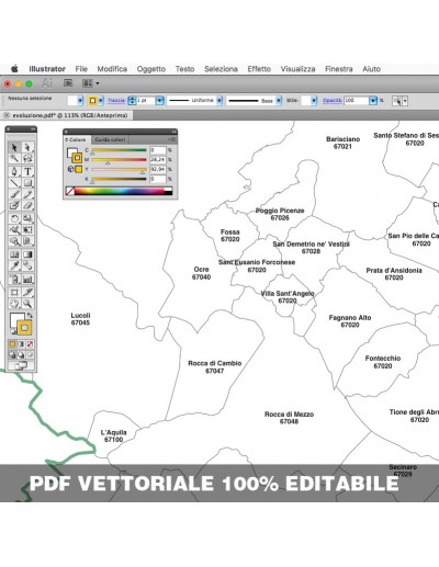 Mappa dei comuni e CAP dell'Abruzzo pdf