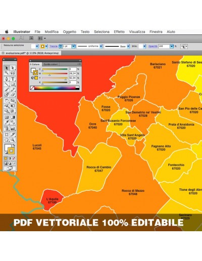 Mappa dei comuni e CAP dell'Abruzzo pdf